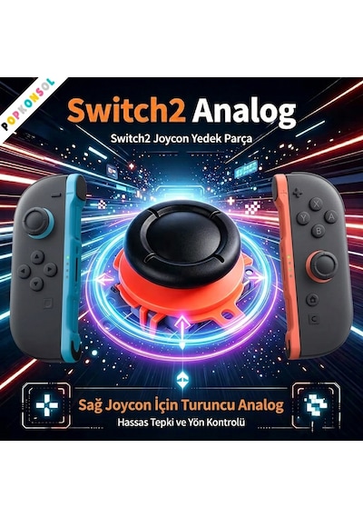Nintendo Switch 2 Joy-con Sağ Analog 3d Joystick Ns2 Tamir Yedek Parça Turuncu