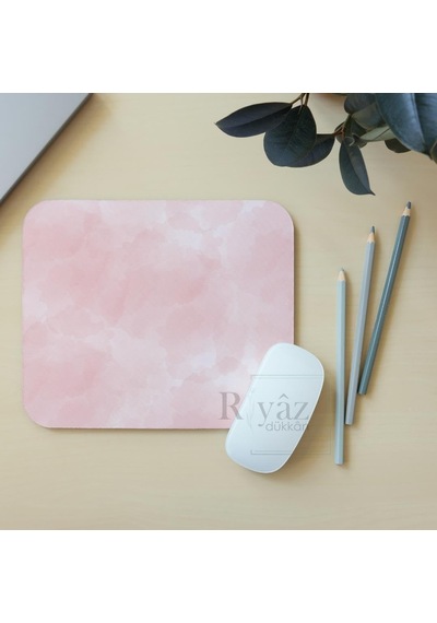 Pembe Zemin - Dikdörtgen Mouse Pad, 17,5 Cm X 19,50 Cm