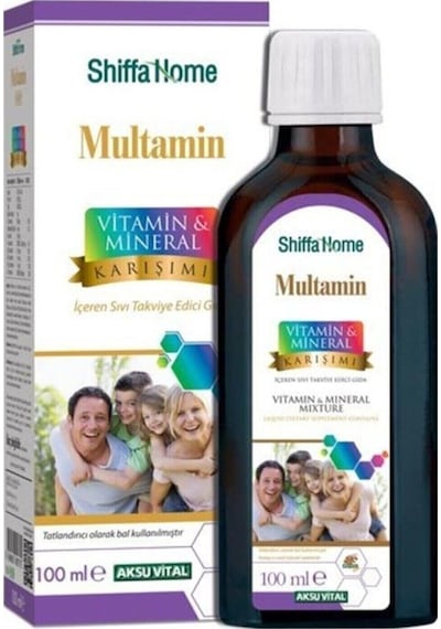 Aksu Vital Shiffa Home Multamin Vitamin-Mineral Karışımı Şurup 100 ML