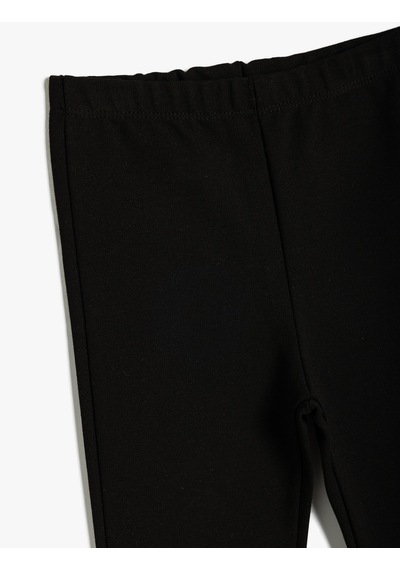 Koton Basic Tayt Beli Lastikli Siyah 5wmg40001ak Siyah