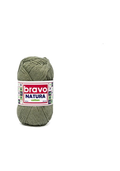 Natura %100 Koton İplik 100 Gram 200 Metre Renk Kodu:806 Haki