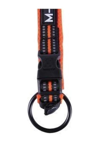 M-Pets Hiking Soft Orange M Kilit Mekanizmalı Reflektörlü Boyun Tasması Boyun 40-50 CM Çok Renkli