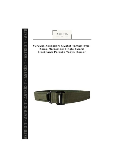 Astrid T Yürüyüş Aksesuarı Kıyafet Tamamlayıcı Kamp Malzemesi Single Sword Blackhawk Palaska Taktik Kemer Çok Renkli