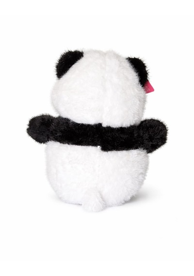 25cm Panda Pofuduk Pelüş Beyaz - Siyah
