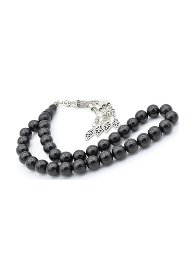 Murty99 Küre Kesim İri Boy Oltu Taşı Tesbih 12 Mm
