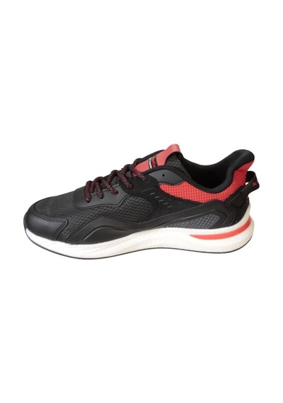 Kinetix Erkek Siyah Kırmızı Sneaker Spor Yürüyüş Ayakkabısı 001
