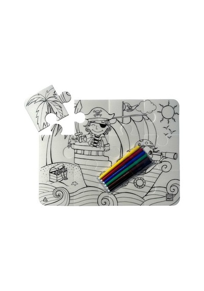 Yıkanabilir Puzzle Seti, Korsan Adası Temalı Ve Eğlenceli