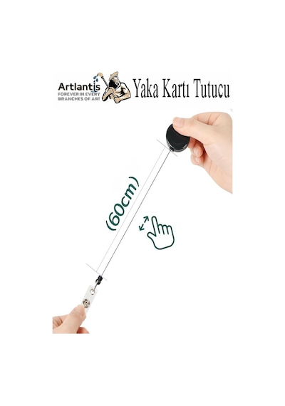 Mavi Yaka Yoyosu 10 Adet Yoyo Kartlık Kimlik Personel Kartı Yoyo Yaka Cep Kemer Geri Çekilebilir Rozet Tutma Makara
