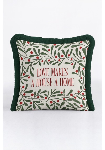 Botanik Yılbaşı Floral Dal Motifli Saçaklı Yastık Kılıfı - Zarif Noel Yeşil Püsküllü Kırlent Kılıfı Kadim Atlas Halo Botanik Yılbaşı Floral Dal Motifli Saçaklı Yastık Kılıfı - Zarif Noel Yeşil Püsküllü Kırlent Kılıfı Kadim Atlas Halo