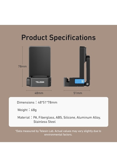 Telesin Osmo Pocket 4/3 Için Manyetik Montaj Standı