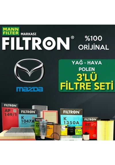 Mazda 3 1.6 Mann Filtron Filtre Bakım Seti 2009-2013