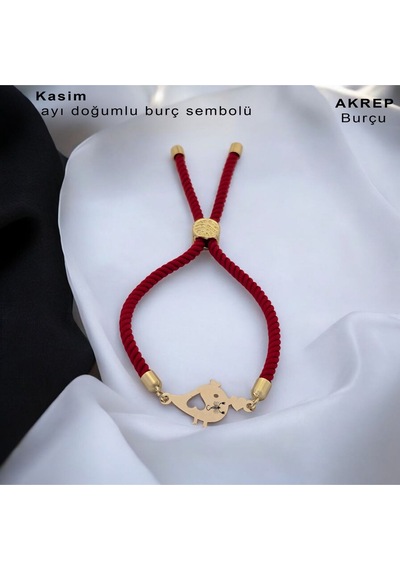 Archin Akrep Burçlarına Minik Kuş Motifli Kırmızı Örgülü 14 Ayar Altın Plakalı Hediye Bileklik-363burç Akrep Archin Akrep Burçlarına Minik Kuş Motifli Kırmızı Örgülü 14 Ayar Altın Plakalı Hediye Bileklik-363burç Akrep