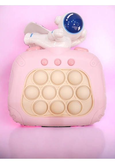 Elektronik Popit, Quick Push Konsol Uçan Astronot Model Pembe