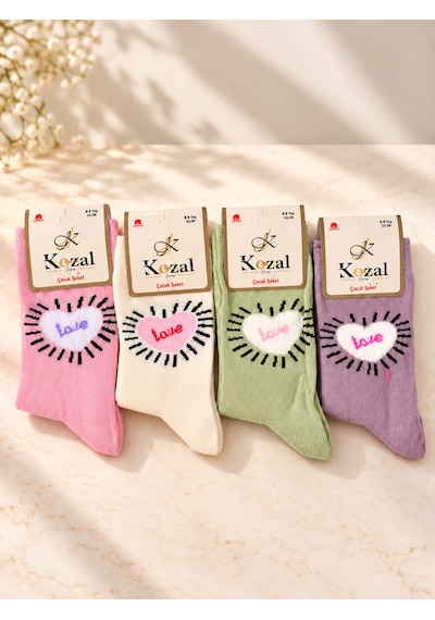 Tunella Kız Çocuk Çorabı 4 Lü Set 8-9 Yaş KARIŞIK RENK