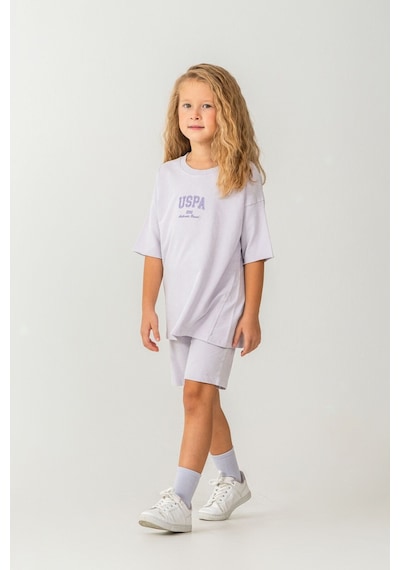 U.s. Polo Assn. Kız Çocuk Mor Bermuda Takım 5274-49914 Pembe