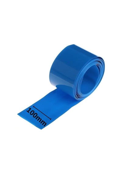 Shrink - 100mm Lityum Batarya Kaplama Isıyla Daralan Pvc Makaron 1 Metre