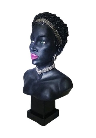 Biblo Afrikalı Kadın Siyah-Siyah-32X19