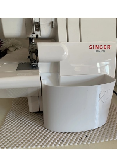 Singer Overlok Makinası Çöp Kutusu Xl Beyaz