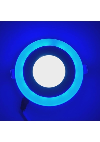 Beyaz Mavi Sıva Altı Spot Panel Led Armatür 3+3 Watt Diğer