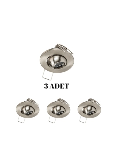 Cata Ct-5268 Ufo Yıldız Spot 1.5w Beyaz Işık - 3 Lü Paket Krom