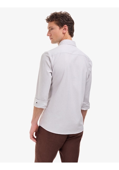 Pierre Cardin Erkek Koyu Kahverengi Gömlek Desenli 50320860-vr084