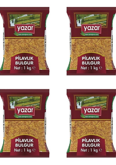 Yazar Şehriyeli Pilavlık Bulgur 4 x 1 KG