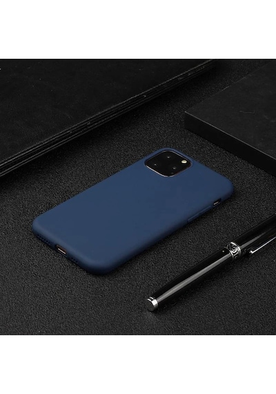 Apple iPhone Uyumlu 11 Pro Max 6.5 İnch Ultra Slim Soft Tpu Silikon Kılıf- 5775 Lacivert