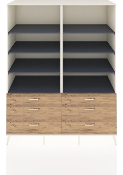 Kronos Gardrop 8 Raflı 6 Çekmeceli 176x59x221 Aytaşı-antrasit/çam Antrasit/çam Kronos Gardrop 8 Raflı 6 Çekmeceli 176x59x221 Aytaşı-antrasit/çam Antrasit/çam