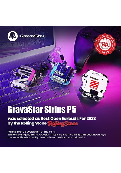 G Gravastar Kablosuz Kulaklıklar Sirius P5, Bluetooth Kulak İçi Kulaklıklar Stereo Sesli 40h Çalma, 4 Rgb Işık, N