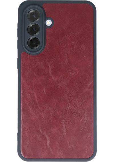 Samsung Uyumlu Galaxy A15 4g Kılıf Aras Deri Kapak Bordo