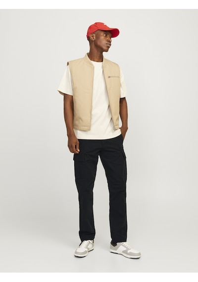 Jack & Jones Erkek Pamuklu Kargo Pantolon - Kane - 12258150 Siyah