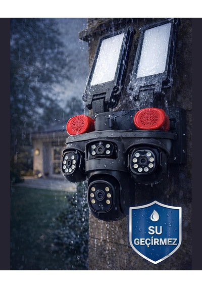 Onqam On-sg5220-aov 4g Solar Güvenlik Kamerası 2 Lens 3mp - 7-24 Kayıt
