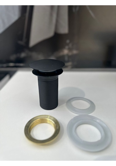 Nefa Yapı Siyah Lavabo Sifonu Pup-up Bas-çık Sifon Diğer