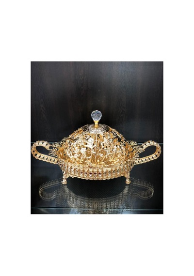Gold Kristal Cam Kapaklı Çikolatalık Lkm079 Diğer