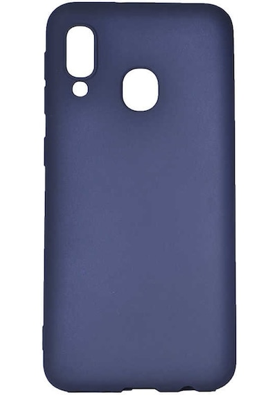 Noktaks - Galaxy Uyumlu A20e Uyumlu - Kılıf Mat Soft Premier Silikon Kapak - Lacivert - T11415 Lacivert