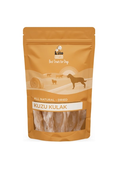 Kito Kurutulmuş Kuzu Kulak Çiğnemelik Doğal Glutensiz Organik Köpek Ödül Maması 100 G