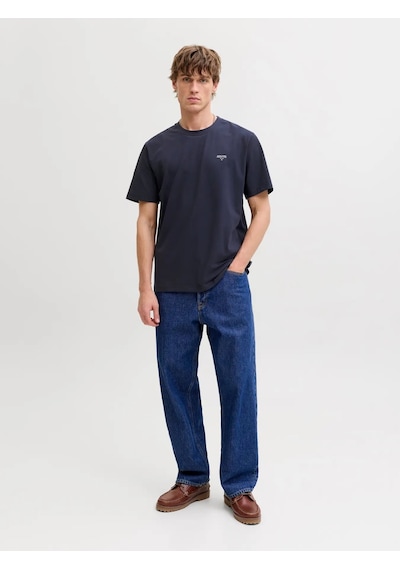 Jack & Jones Jack&jones Jprblatyler Ss Tee Erkek T-shirt 12292383 Lacivert