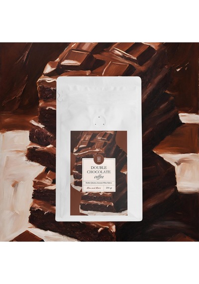 Mim And More Double Chocolate Coffee Duble Çikolata Aromalı Kahve Çekirdek Kahve 200 G