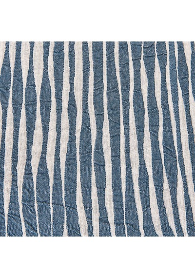 Soft Çizgili Tek Kişilik Yatak Örtüsü - Lacivert - 160x225 Cm Renkli