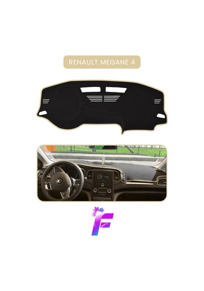 Renault Megane 4 Araca Özel Torpido Örtüsü Ön Göğüs Kılıfı Tam Koruma Oto Aksesuar A61