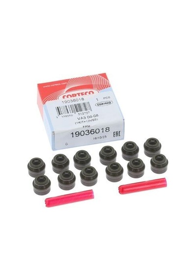 Corteco 19036018 Subap Lastiği Takım 6mm 12 Adet 49380757