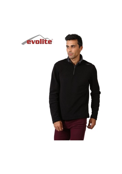 Evolite Fuga Bay Mikro Polar Sweater Siyah