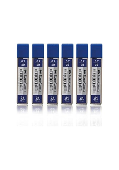 Faber-castell Faber Castell 6 Tüp 75mm 2b 0.7 Kalem Ucu