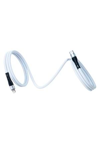 Bmlc-01 Beyaz Manyetik 1m Hızlı Şarj Kablosu Type-c - Lightning