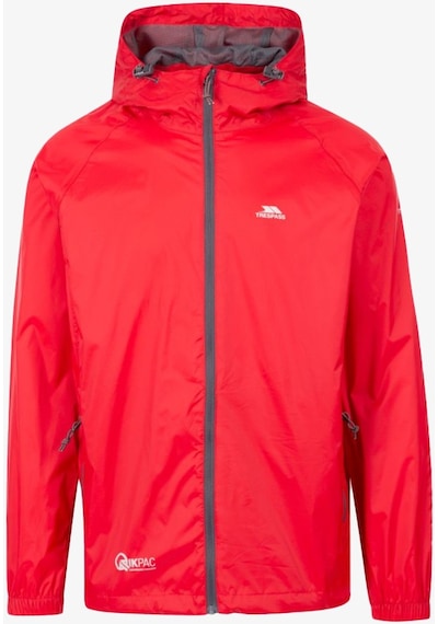 Trespass Qikpac Jacket Unisex Kırmızı Yağmurluk Uajkraı10001-red Kırmızı