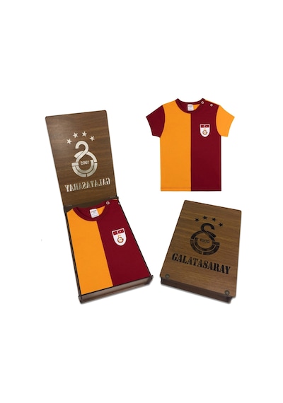 Galatasaray Metin Oktay Bebek T-Shirt Ahşap Kutulu Sarı