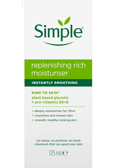 Simple Gliserin B5 ve E Vitamini İçeren Yoğun Nemlendirici Bakım Kremi 125 ML
