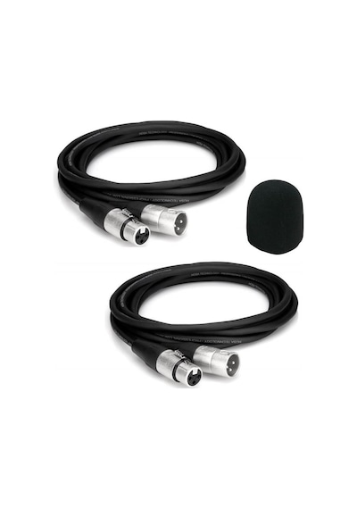 Lastvoice Xlr To Xlr Stereo 3 Metre Mikrofon Kablosu 2Li Set Süng