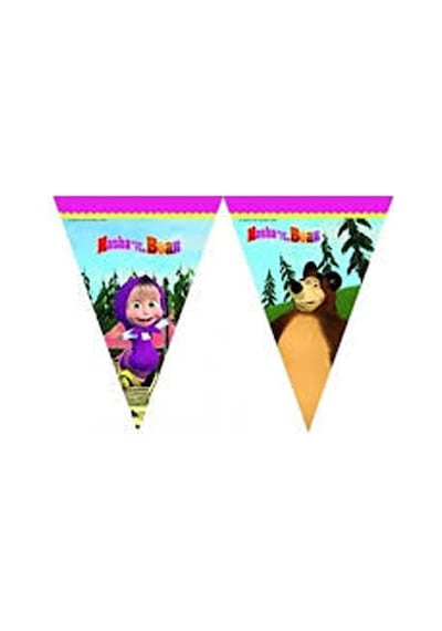 Masha Ve Kocaayı Flama Bayrak Set Pk:1 +3