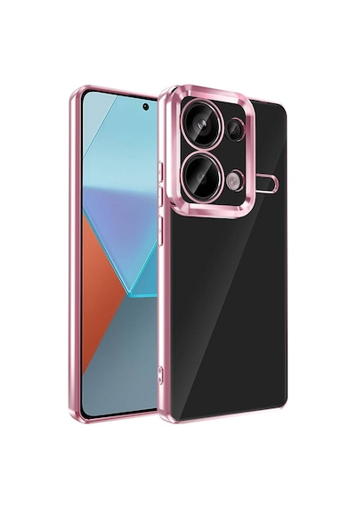Xiaomi Redmi Note 13 Pro 4g Kılıf Tek Kamera Çerçeveli Logo Gösteren Omega Kapak